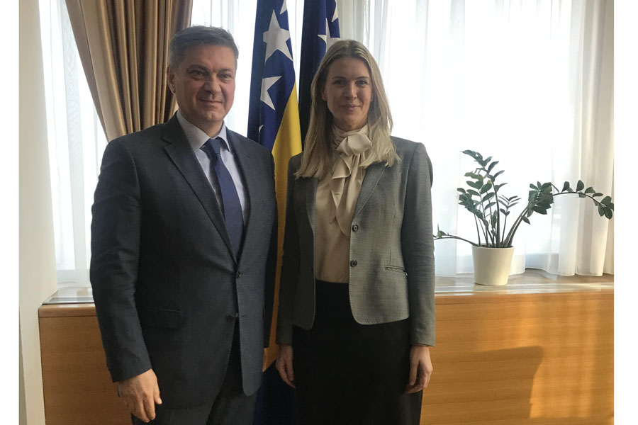 Predsjedavajući Predstavničkog doma dr. Denis Zvizdić razgovarao sa ambasadoricom Kraljevine Švedske u BiH